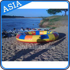 Waterproof 10 Person Round / Disc Inflatable Disco Boat Hot Welding With Blowers