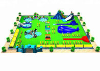 Waterproof Combined Movable Inflatable Water Parks For Backyard / Zoo