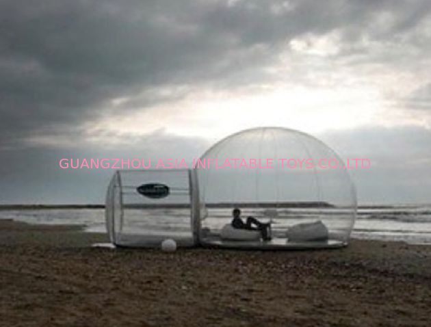 Transparent Inflatable Snow Ball / Bubble Tent For Camping