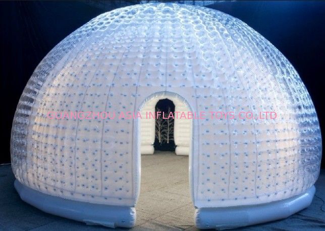 New Design Double Layers Air tight Clear PVC Inflatable Bubble Tent for Leisure