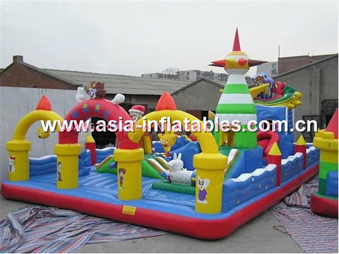 Customized Inflatable Playground / Playgrounds With Business Logo