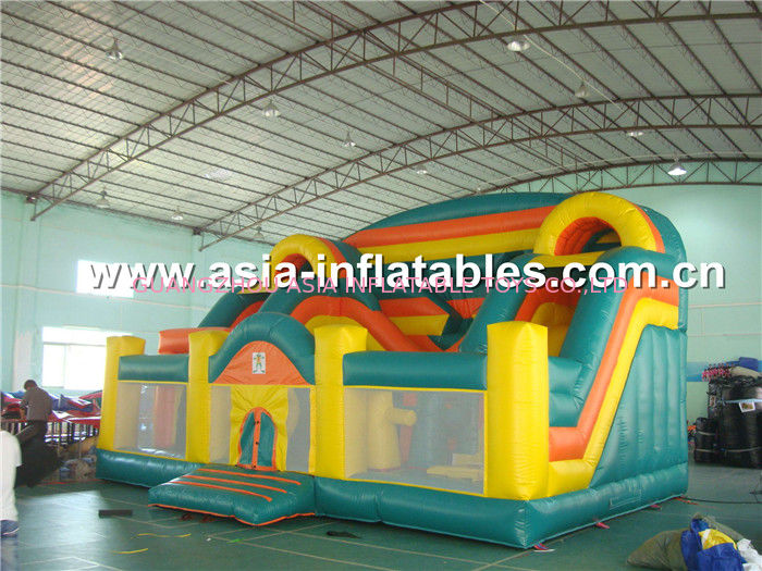 Durable Inflatable Fun City, Inflatable Funland For Outdoor Children Games