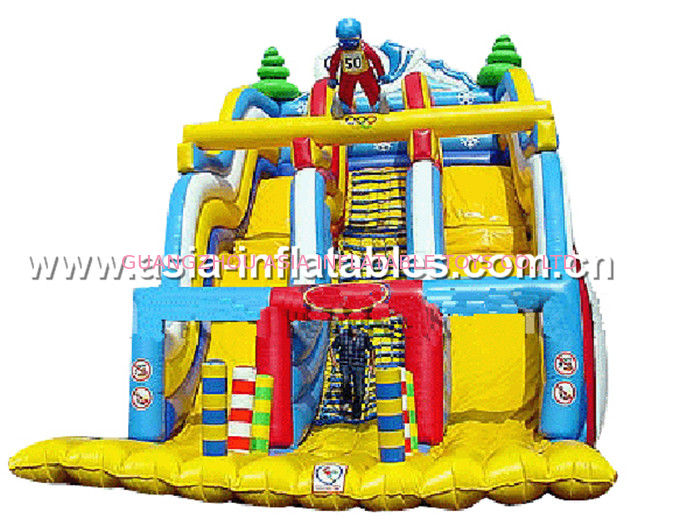 Outdoor Inflatable Slide For Children Park Rental Games