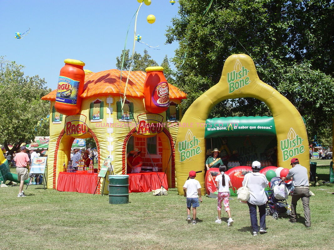 Colorful display advertising inflatables booth Kiosks for outside exhibition