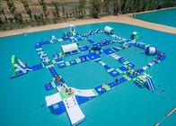 Open Water Inflatable Aqutic Sports Park With 0.9mm PVC Tarpaulin