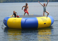 4m bule and yellow water trampoline, inflatable water games trampoline