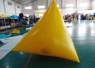Triangle Shape Yacht Race Market Inflatable Buoys For Water Triathlons Advertising
