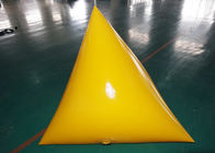 Triangle Shape Yacht Race Market Inflatable Buoys For Water Triathlons Advertising