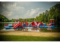 Lake Big Floating Aqua Park / Inflatable Obstacle Course For Business