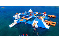 Safe Ocean Inflatable Water Park / Commercial Floating Water Playground