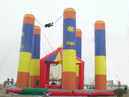 Inflatable Amusement Park With Bungee Trampoline For Parks / Backyard