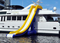 Inflatable Water Floating Games , Inflatable Slide For Yacht Sports