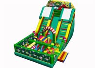 Large Inflatable Fun City /  Inflatable Amusement Park With triple Obstacle Course Combo