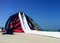 Large And Long Inflatable Triangle Dry And Wet Slide With 0.55 mm PVC Tarpaulin
