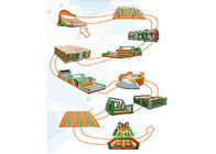 Outdoor 5k Inflatable Run Obstacles For Adults, Event Giant Insane Inflatable 5k