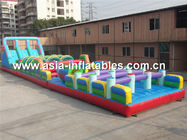 Outside Plato PVC Tarpaulin Inflatable Obstacle Challenges For Children