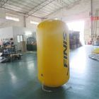Plato 2mH Yellow Cylinder Blow Up Buoys / Inflatable Swimming Aid For Children