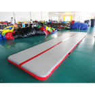 Rectangle Shape Gym Sport  Inflatable Tumble Track In 20cm For Cheerleading