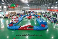 Mobile 20 X15M Inflatable Aquatic Sport Park Logo Printed
