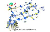 Floating Blue 50 x 40M Water Park Inflatable Water Island Park