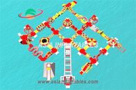 Customized Red Floating Inflatable Sea Park Inflatable Water Island