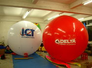 0.18mm Pvc Red Brand Helium Balloon Advertising Inflatables With Retail Price