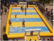 Children Inflatable Soccer Field / Inflatable Football Pitch For Coaching
