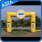 Beautiful Welcome Inflatable Arch Door With Black And White Color For Park