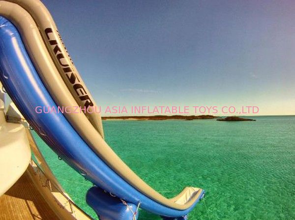 Outdoor PVC Inflatable Aqua Sports,  Marine Slide For Yacht, Yacht Climbing