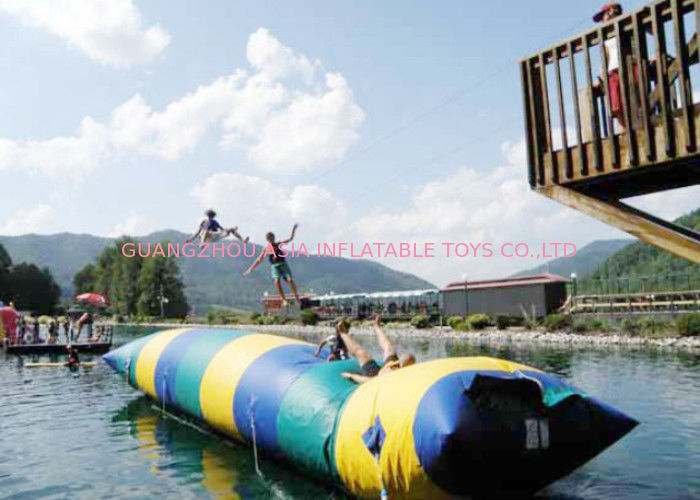 Floating Inflatable Water Trampolines , Lake Inflatable Water Blob