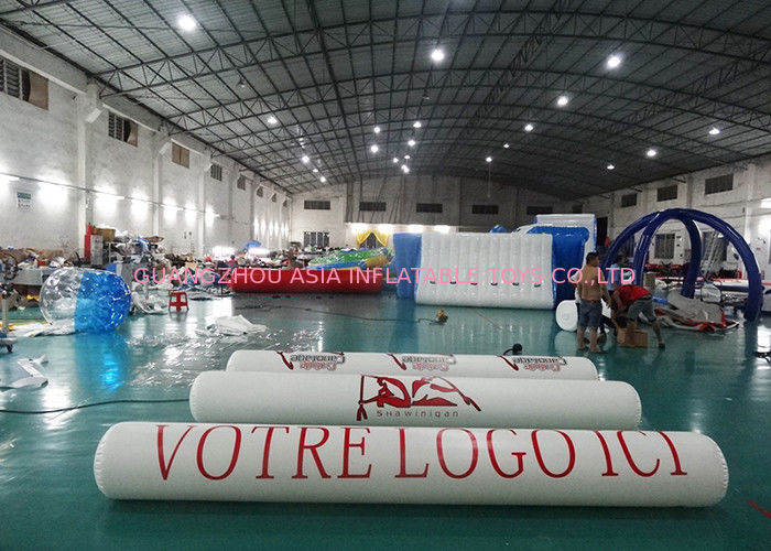 Inflatable Promoting Strip Buoy For Ocean Or Lake Advertising , Inflatable tube buoys