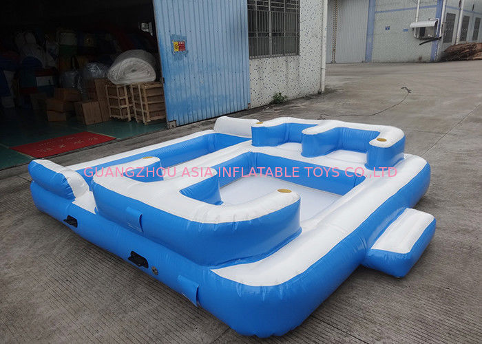 Entermainment 6 Person Inflatable Floating Island , Inflatable Shock Rocker