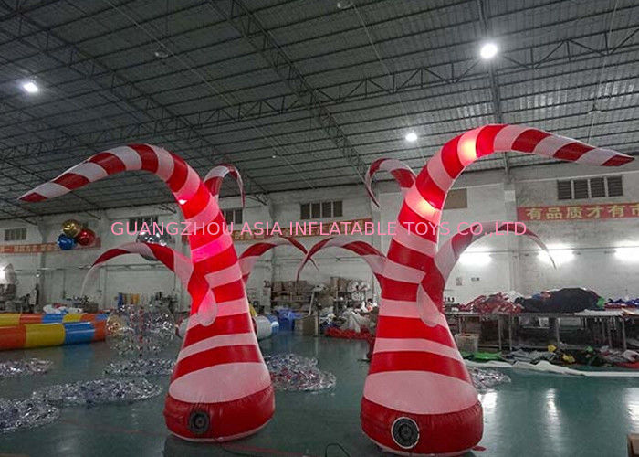 Beauty Inflatable Tentacle With Led Lighting For Party / Stage / Room Decoration