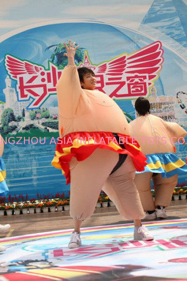 Inflatable Amusement Park With Sumo Suit For Stage Show , Business Show