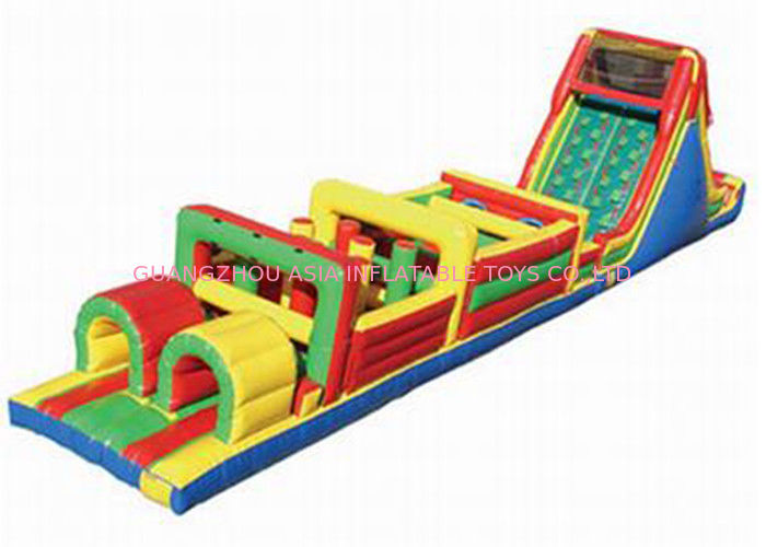 Playground Inflatable Obstacle Challenges , Blow Up Obstacle Course For Kids