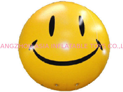business advertising smile helium balloon with printing,inflatable helium balloon