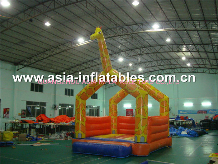 2014 popular and fashionable inflatable giraffe bouncer for game