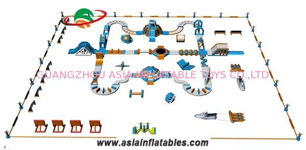 Lake 0.9mm PVC Inflatable Water Park For Children