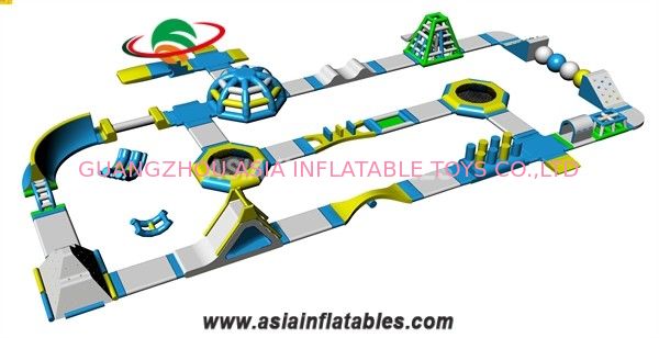 Adults Inflatable Water Island Playground For Backyard Parks